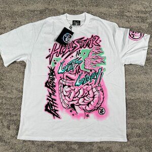 Hellstar No Guts No Glory White T-Shirt Men’s Size Large